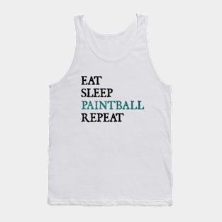 Eat Sleep Paintball Repeat Tank Top